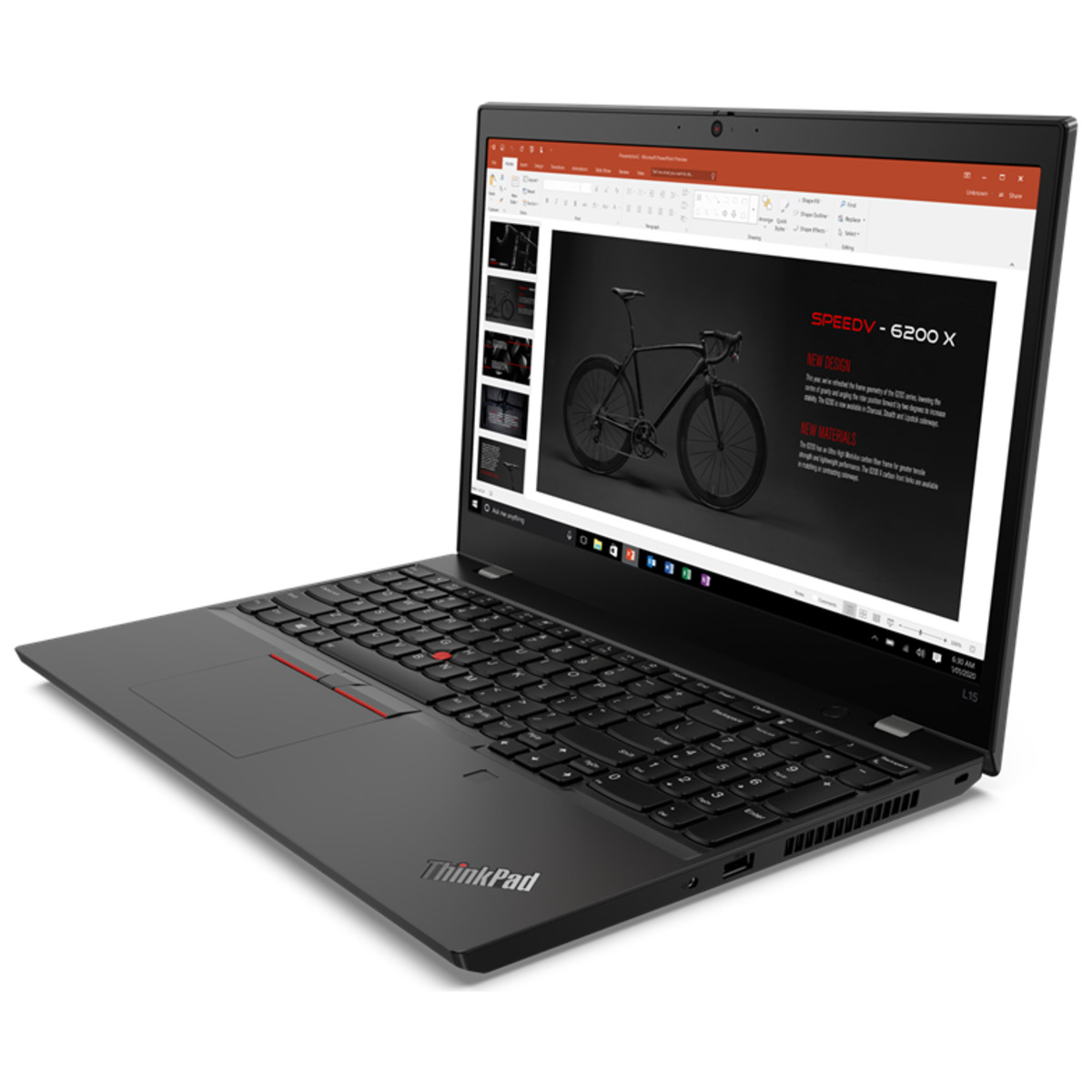 Ноутбук Lenovo ThinkPad L15 G1 T Ryzen 7 Pro 4750U 8Gb SSD256Gb AMD Radeon 15.6 IPS FHD (1920x1080) Windows 10 Professional 64 black WiFi BT Cam