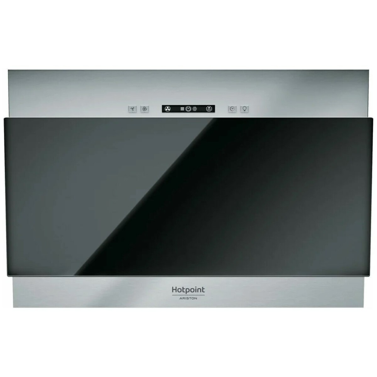 Вытяжка каминная Hotpoint-Ariston RU HHVP 6.5 LL K (Цвет: Inox / Black)