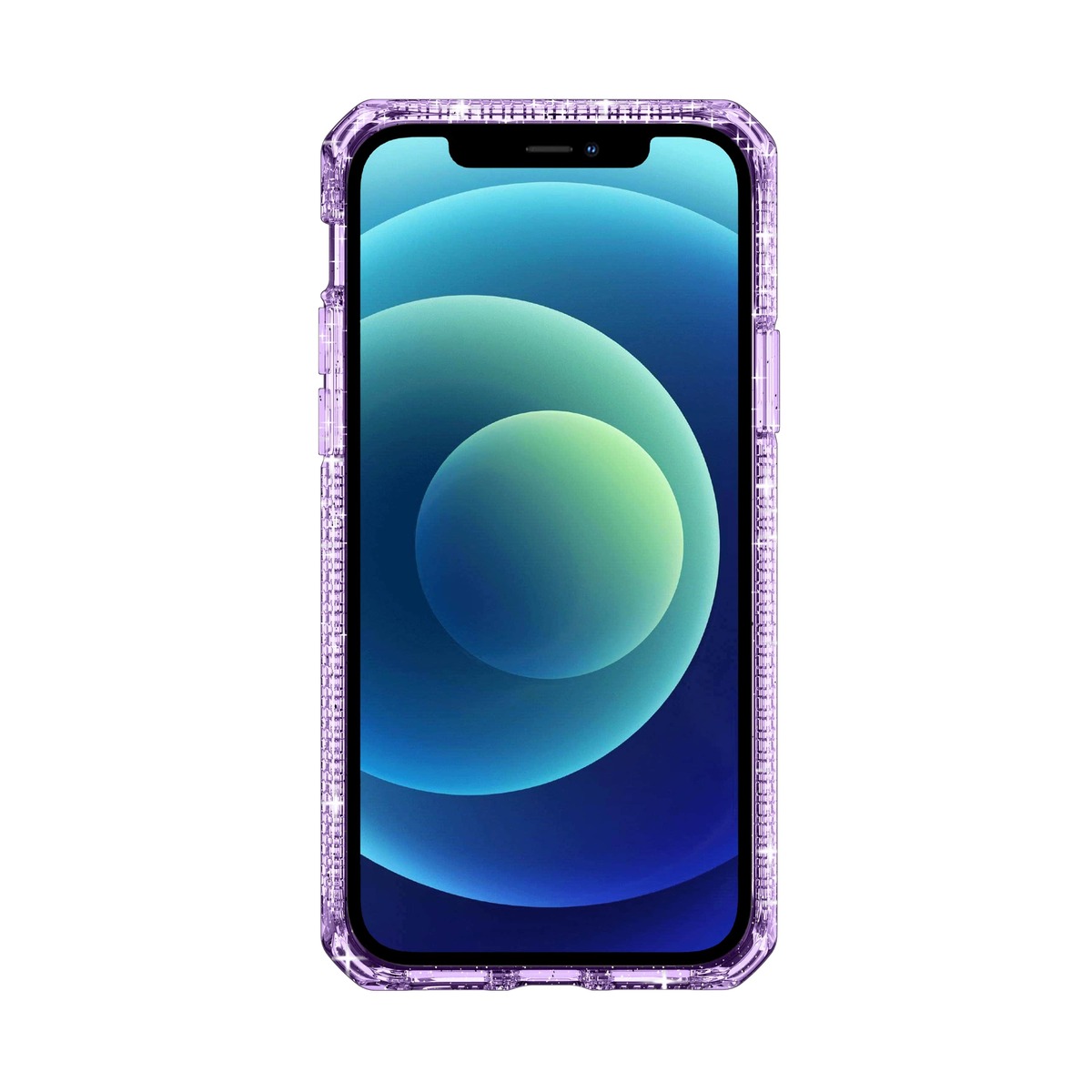 Чехол-накладка iTskins Hybrid Spark для смартфона iPhone 12 Mini (Цвет: Violet)