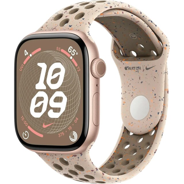 Умные часы Apple Watch Series 10 46mm Aluminum Case with Nike Sport Band M / L (Цвет: Rose Gold / Desert Stone)