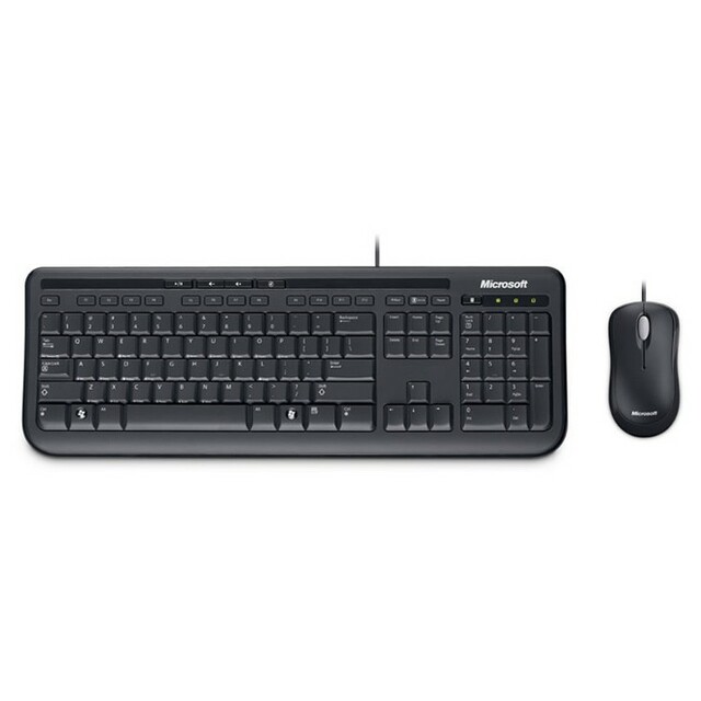 Клавиатура + мышь Microsoft Wired 600 (Цвет: Black)