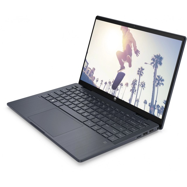 Ноутбук HP Pavilion x360 14-ek1026ci Core i7 1355U 16Gb SSD512Gb Intel Iris Xe graphics 14 IPS Touch FHD (1920x1080) Free DOS blue WiFi BT Cam (9D3T2EA)