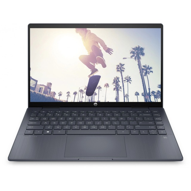 Ноутбук HP Pavilion x360 14-ek1026ci Core i7 1355U 16Gb SSD512Gb Intel Iris Xe graphics 14 IPS Touch FHD (1920x1080) Free DOS blue WiFi BT Cam (9D3T2EA)