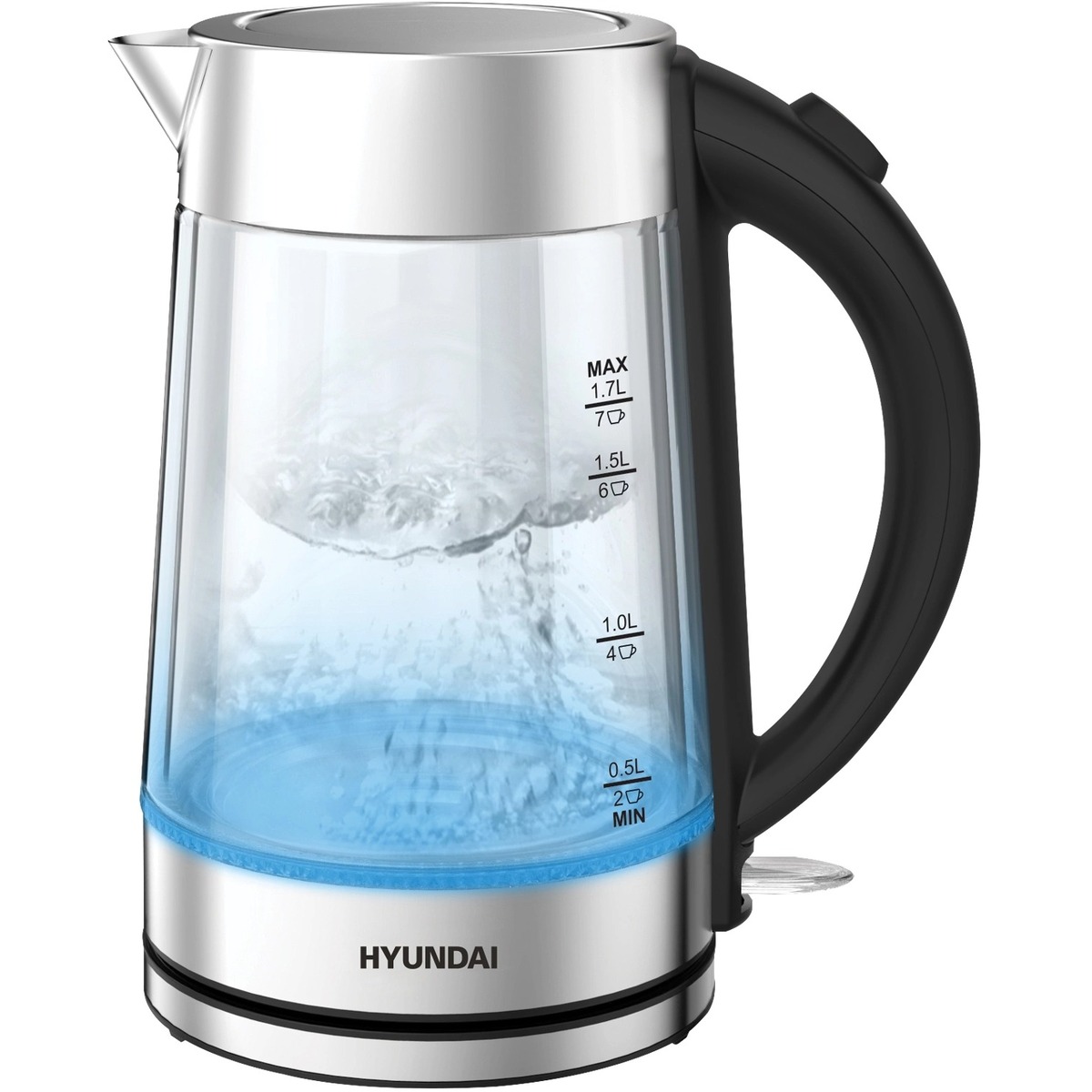 Чайник Hyundai HYK-G7405 (Цвет: Silver)