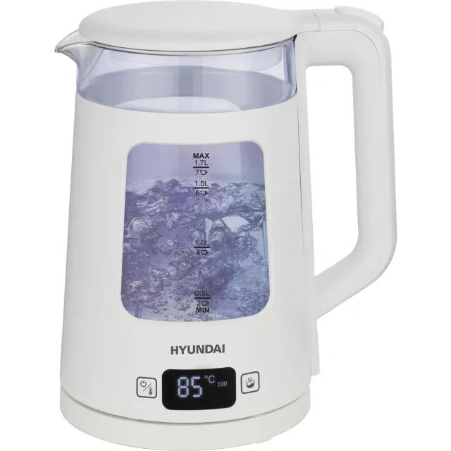 Чайник Hyundai HYK-G9407, белый Чайник Hyundai HYK-G9407, белый