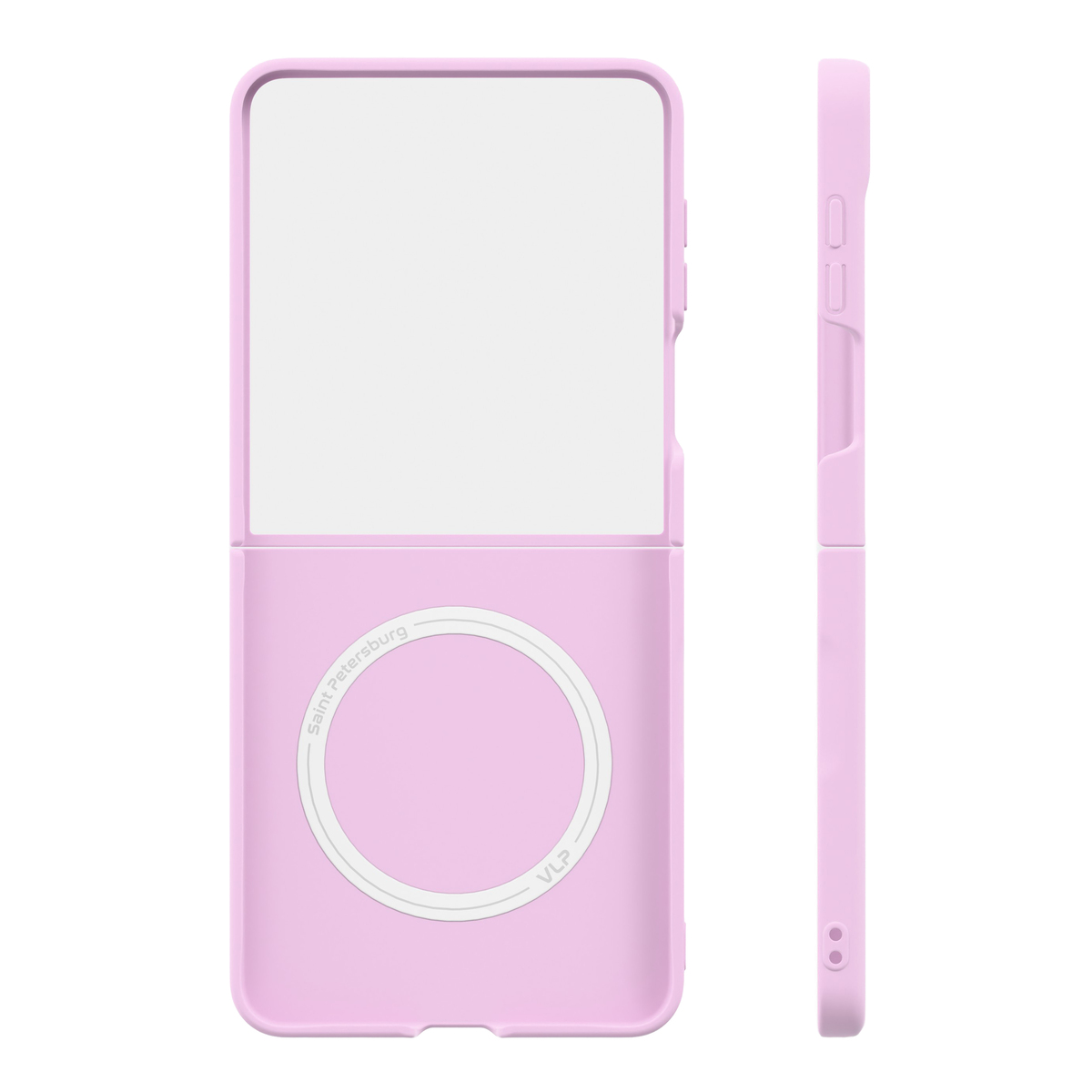 Чехол-накладка VLP Flex Case с MagSafe для Samsung Galaxy Z Flip 8, розовый