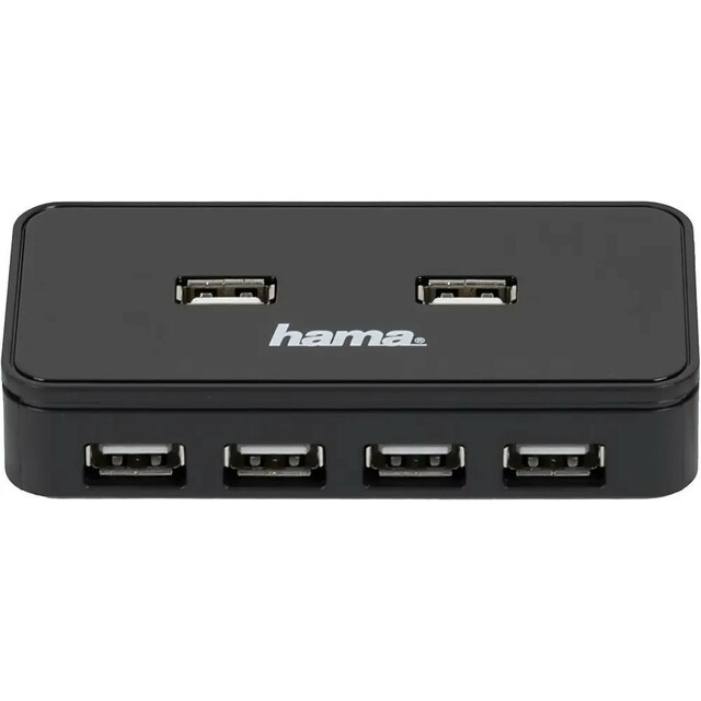 Разветвитель USB 2.0 Hama Active1:7, черный Разветвитель USB 2.0 Hama Active1:7, черный