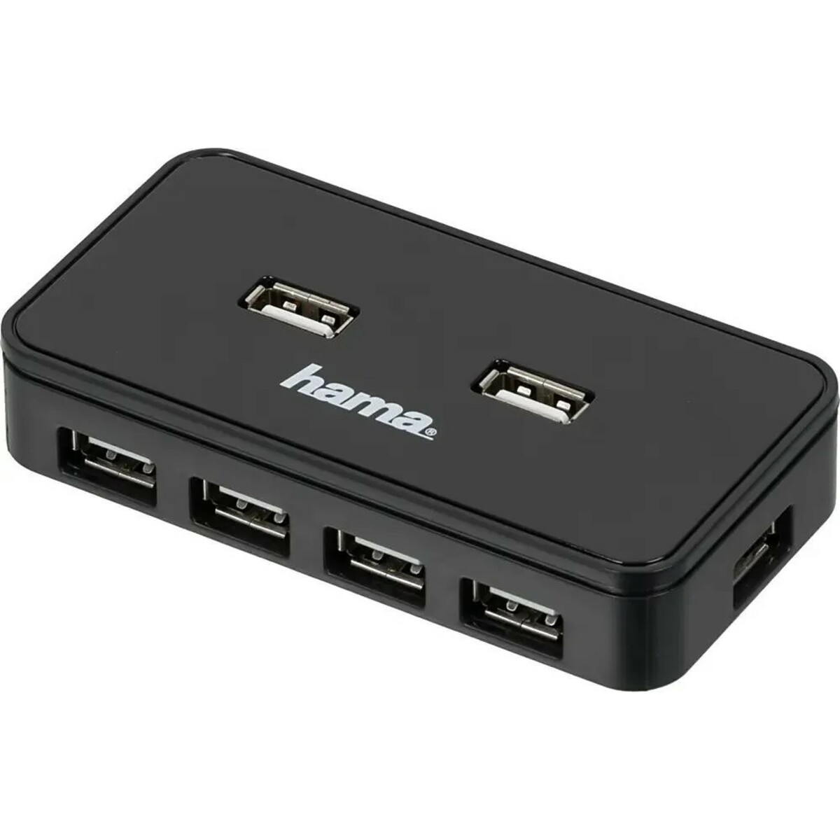 Разветвитель USB 2.0 Hama Active1:7, черный
