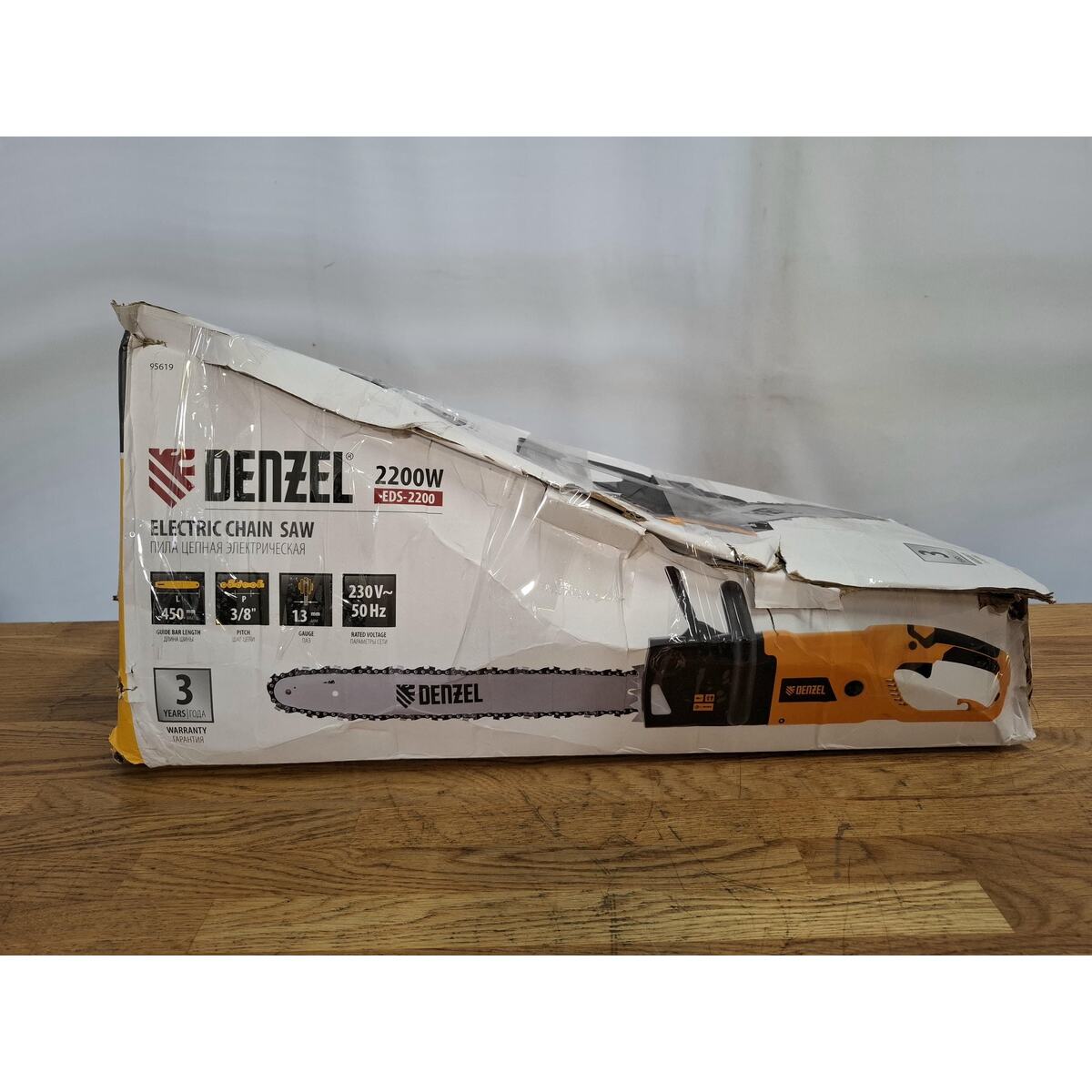 Электрическая цепная пила Denzel EDS-2200 (Цвет: Yellow)
