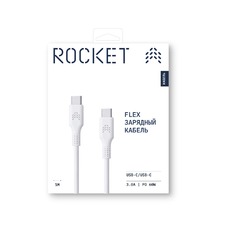 Кабель Rocket Flex Series USB-C to USB-C Cable 1m (Цвет: White)