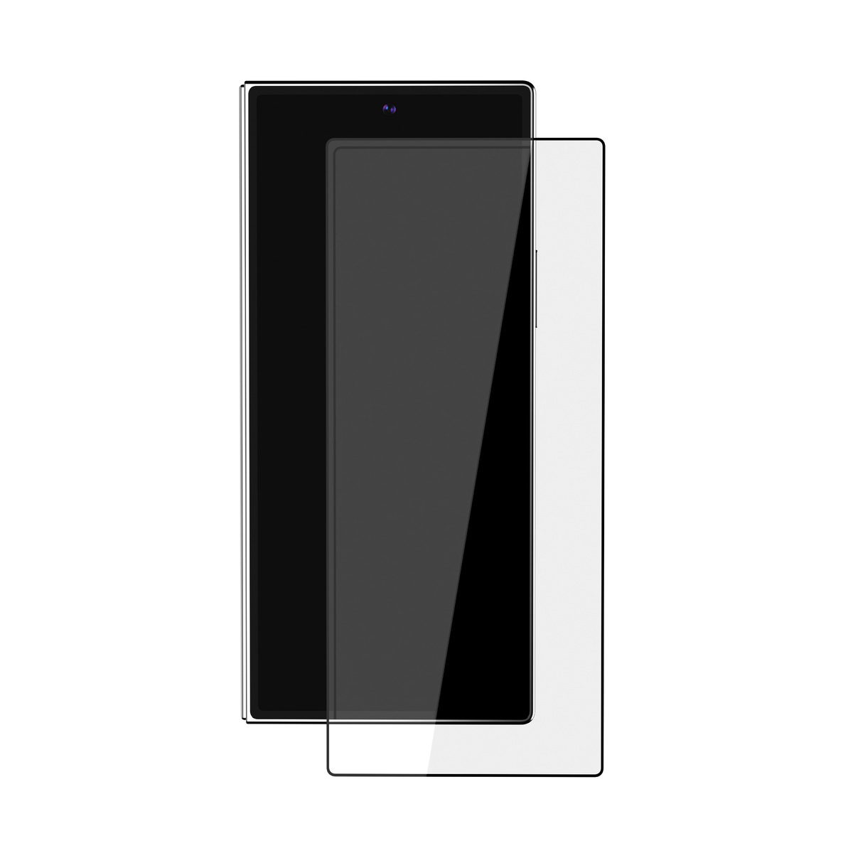 Стекло защитное VLP 2.5D Premium Shield для Samsung Galaxy Z Fold 8 Ultra /  Z Fold 7, черный