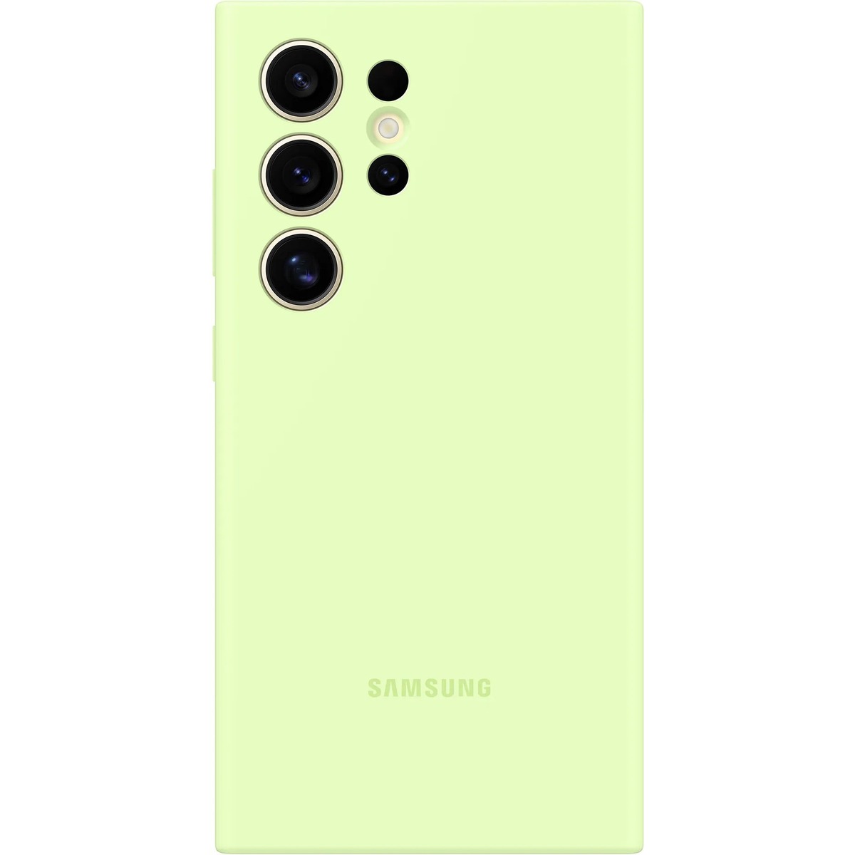 Чехол-накладка Samsung Silicone Case для смартфона Samsung Galaxy S24 Ultra (Цвет: Lime)