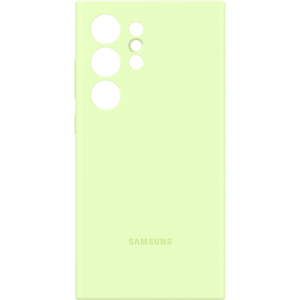 Чехол-накладка Samsung Silicone Case для смартфона Samsung Galaxy S24 Ultra (Цвет: Lime)