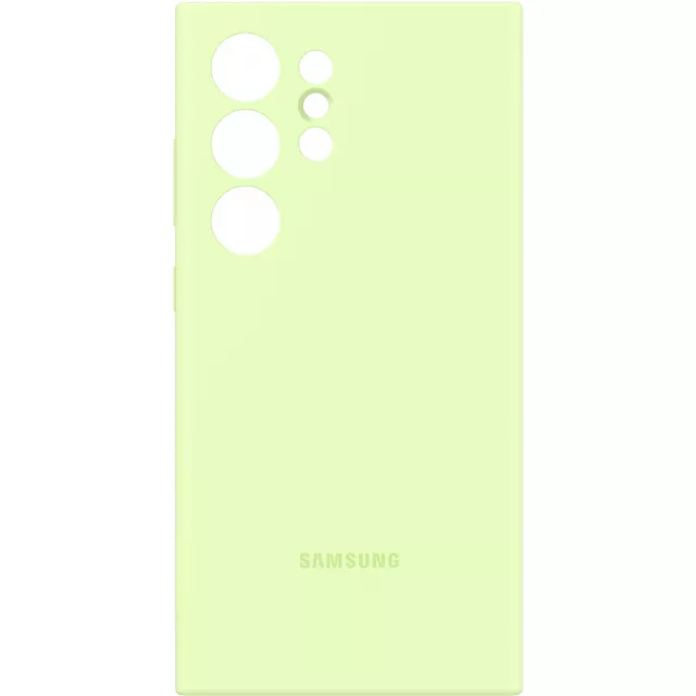 Чехол-накладка Samsung Silicone Case для смартфона Samsung Galaxy S24 Ultra (Цвет: Lime)