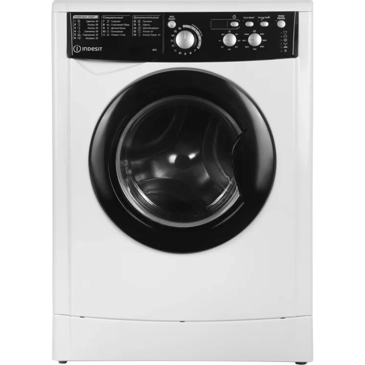 Стиральная машина Indesit EWUD 4105 BK CIS, белый