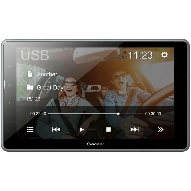 Автомагнитола Pioneer DMH-AF555BT, черный
