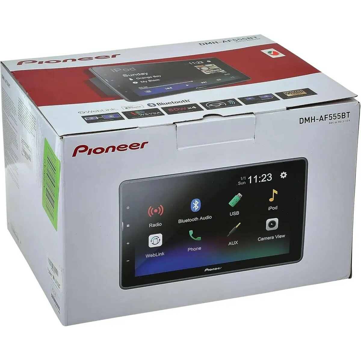 Автомагнитола Pioneer DMH-AF555BT, черный