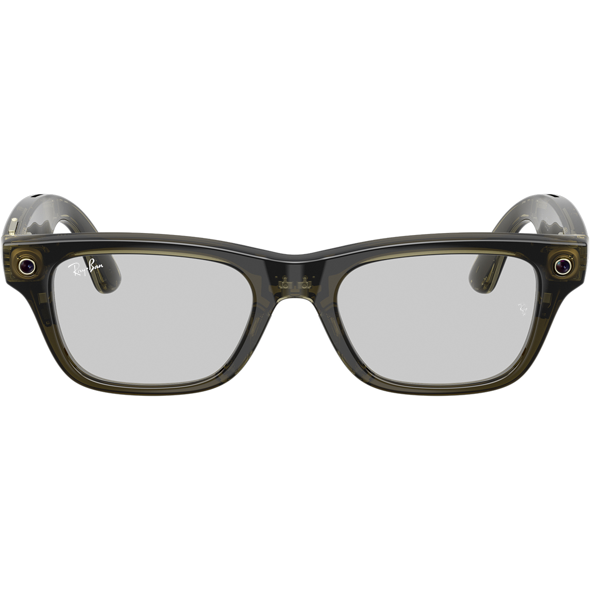 Умные очки Ray-Ban Meta Blayzer Optics RW7001 (Gen 2) (Цвет: Transparent Dark Olive / Clear)