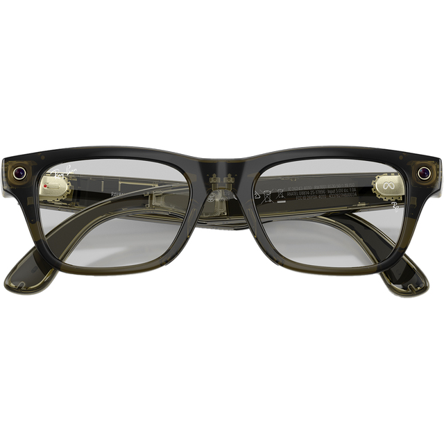 Умные очки Ray-Ban Meta Blayzer Optics RW7001 (Gen 2) (Цвет: Transparent Dark Olive / Clear) Умные очки Ray-Ban Meta Blayzer Optics RW7001 (Gen 2) (Цвет: Transparent Dark Olive / Clear)