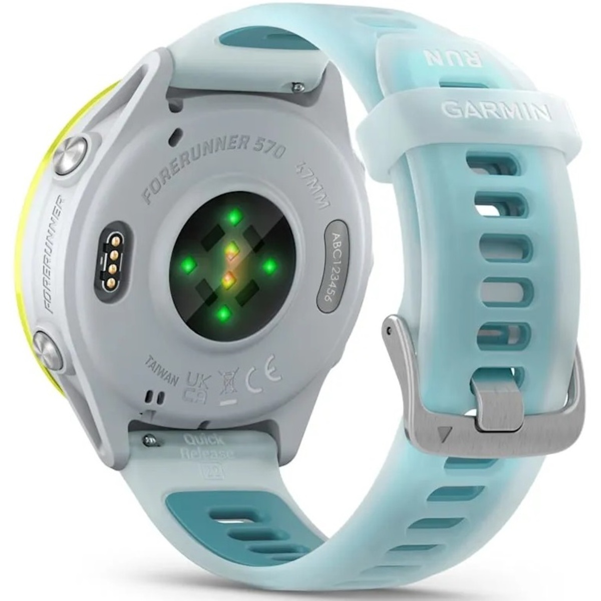 Умные часы Garmin Forerunner 570 47mm (Цвет: Yellow Whitestone / Turquoise) 