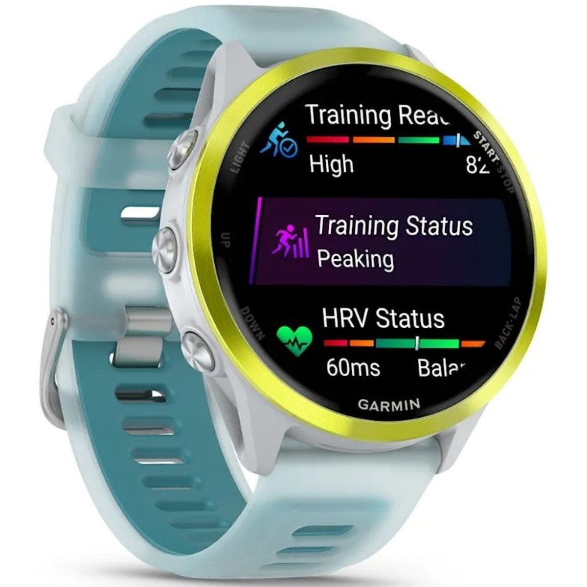 Умные часы Garmin Forerunner 570 47mm (Цвет: Yellow Whitestone / Turquoise) 