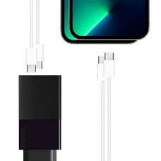 Сетевое зарядное устройство Dismac GaN Power Adapter USB-A + USB-Cx2 65W (Цвет: Black) 
