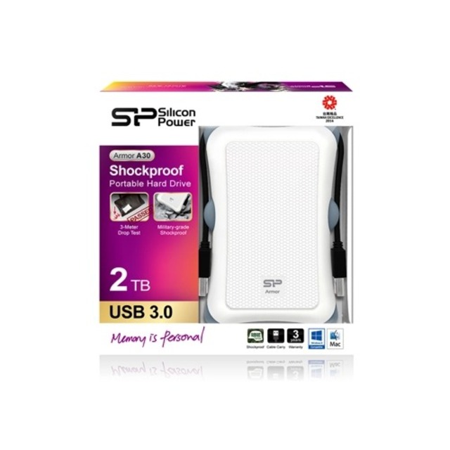 Жесткий диск Silicon Power USB 3.0 2Tb SP020TBPHDA30S3W (Цвет: White)