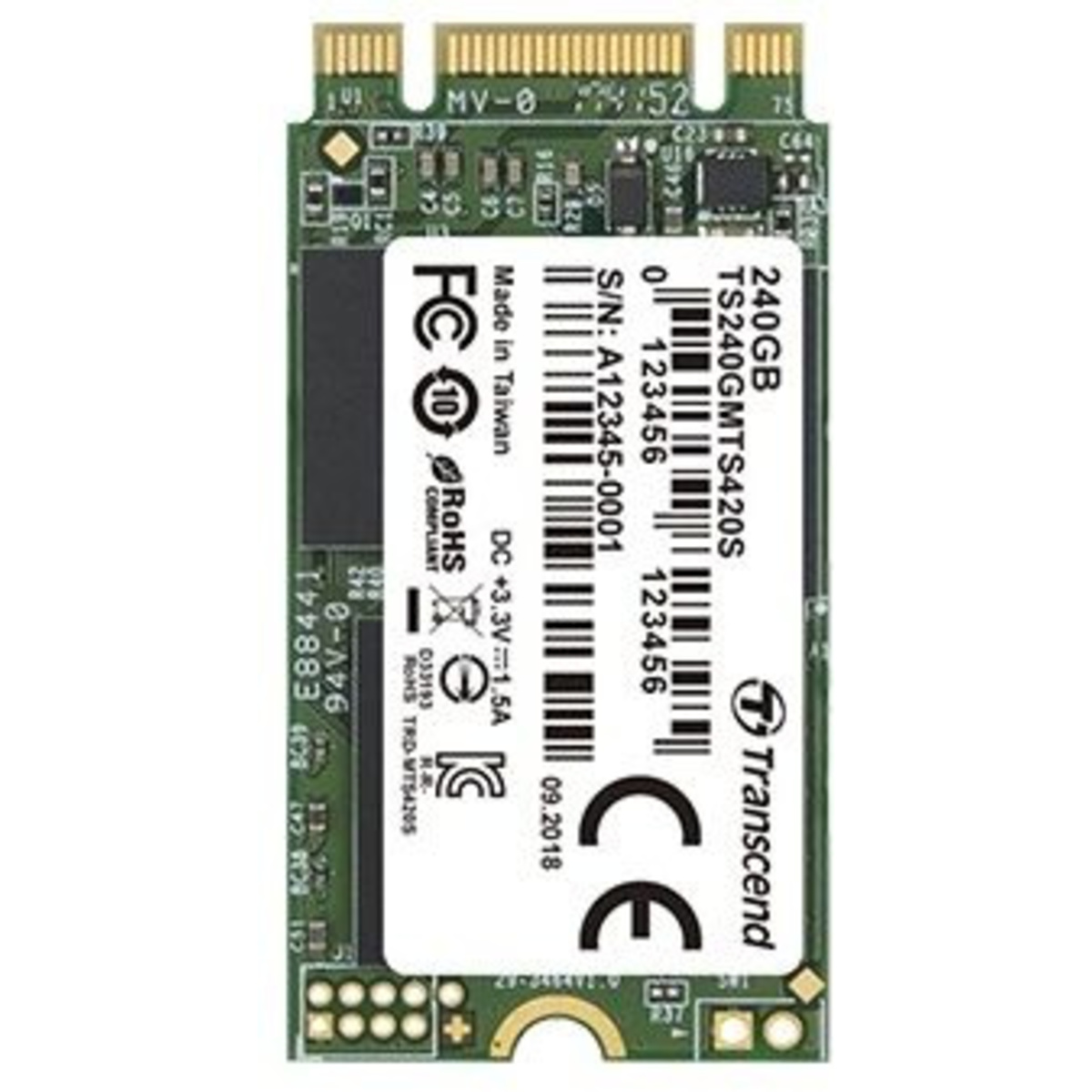 Накопитель SSD Transcend SATA III 240Gb TS240GMTS420S