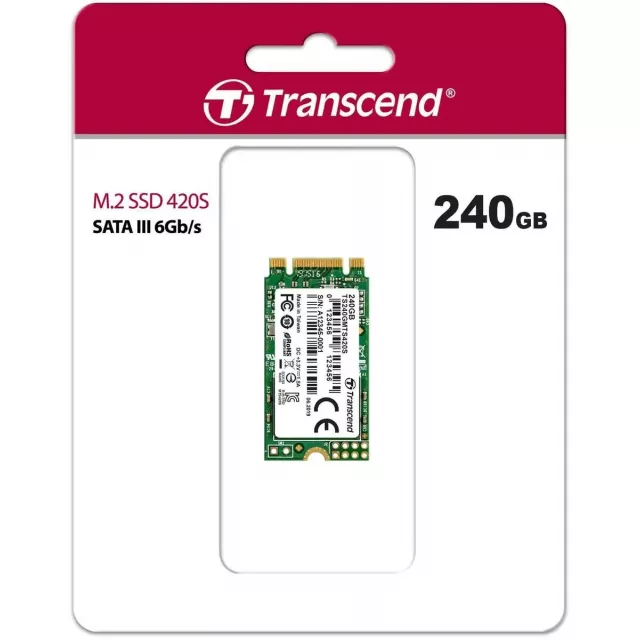 Накопитель SSD Transcend SATA III 240Gb TS240GMTS420S