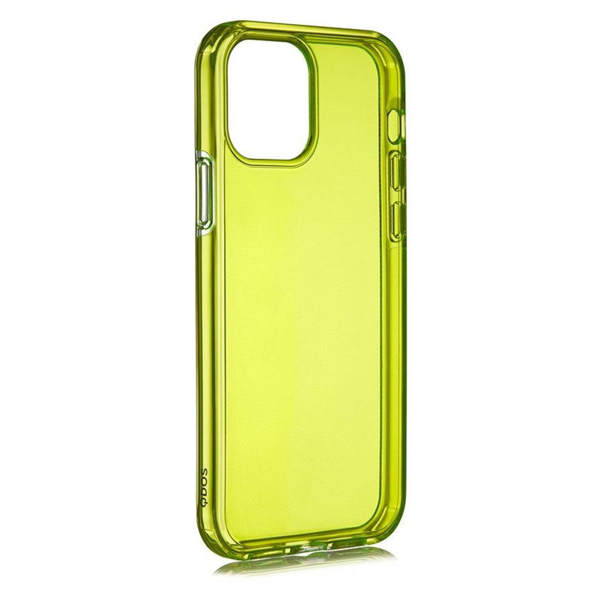 Чехол-накладка QDOS Hybrid Neon Case для смартфона Apple iPhone 12 Pro Max (Цвет: Green)