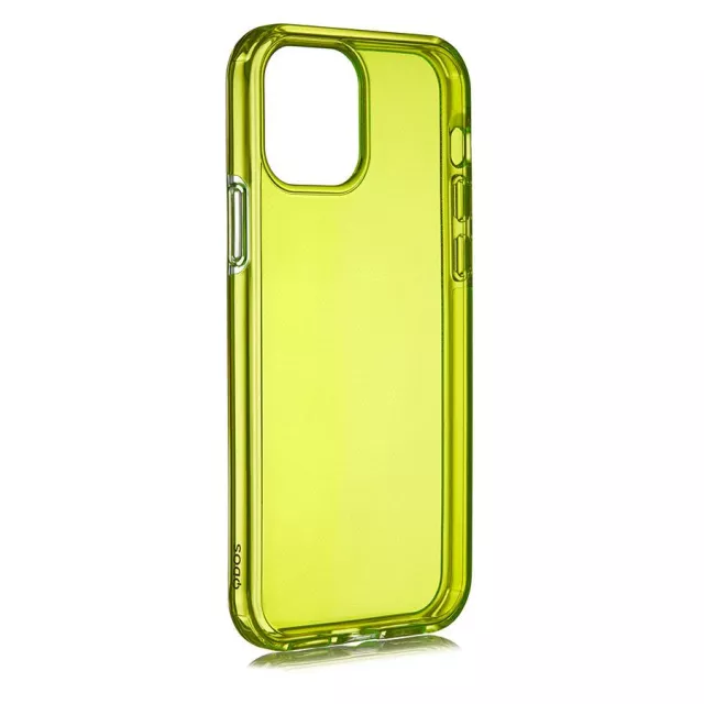 Чехол-накладка QDOS Hybrid Neon Case для смартфона Apple iPhone 12 Pro Max (Цвет: Green)