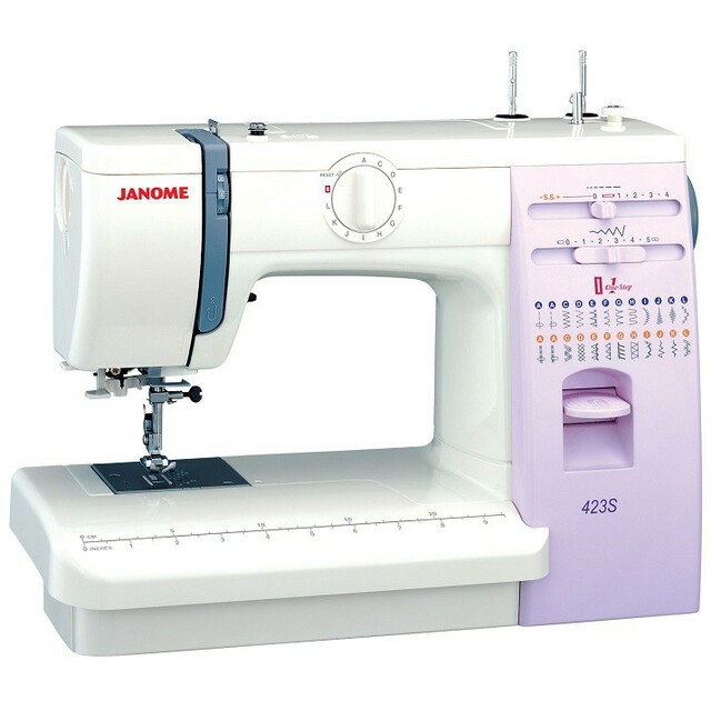 Швейная машина Janome 423S (Цвет: White/Lilac)