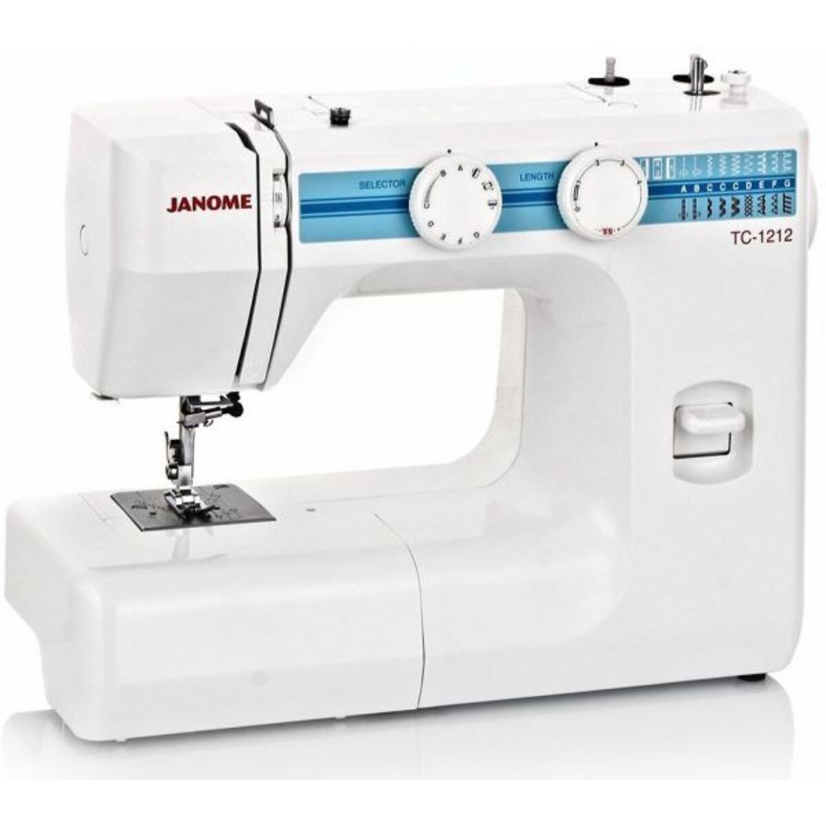 Швейная машина Janome TC-1212 (Цвет: White/Blue)