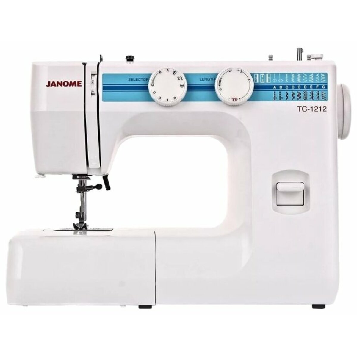 Швейная машина Janome TC-1212 (Цвет: White/Blue)