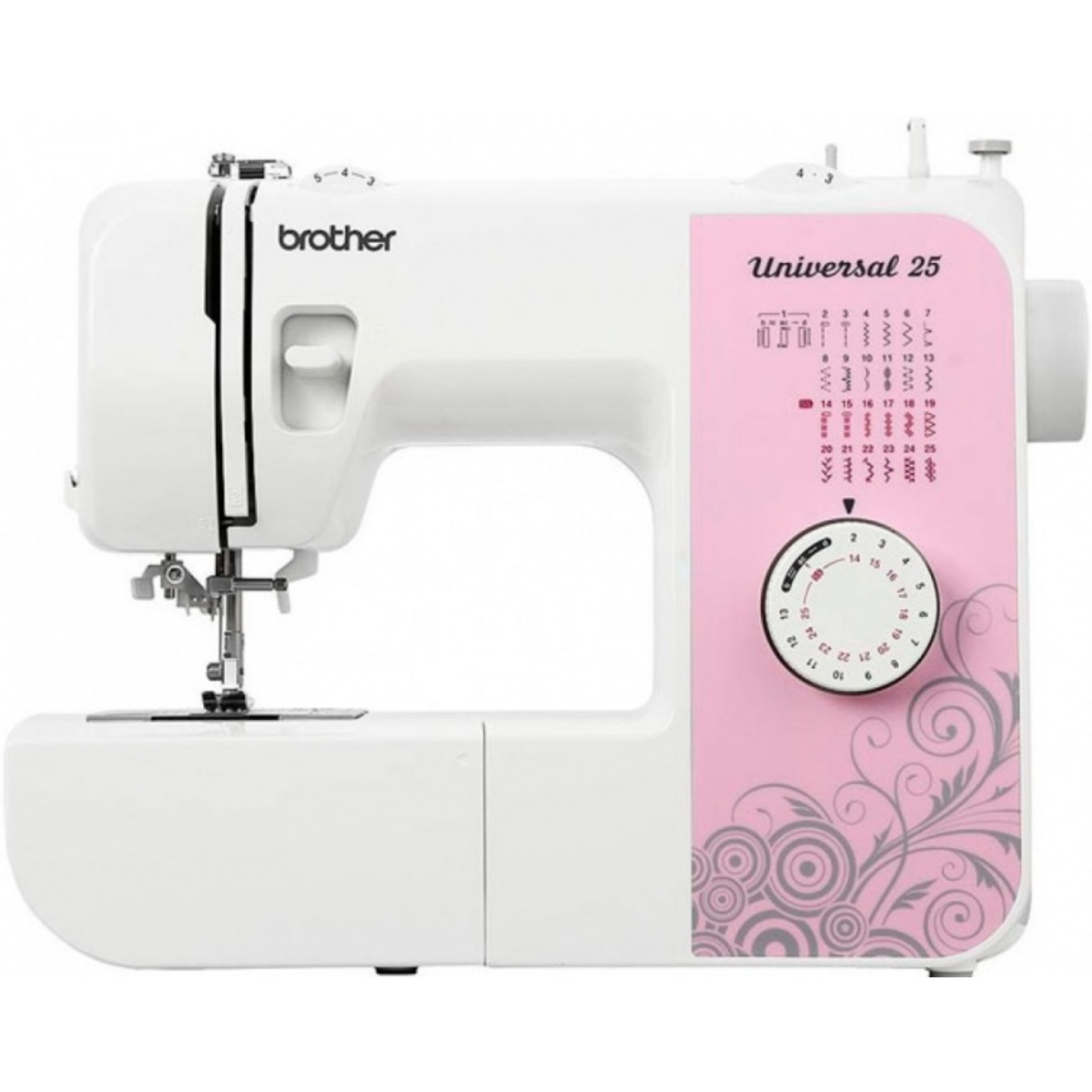 Швейная машина Brother Universal 25 (Цвет: White/Pink)