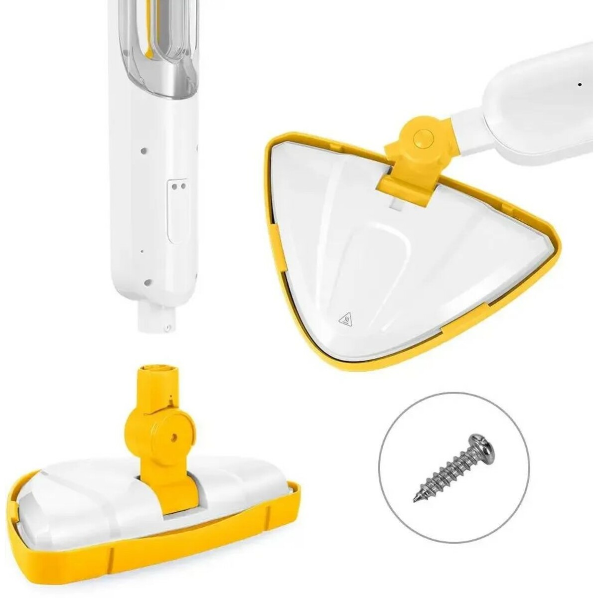 Швабра паровая Kitfort КТ-1048-1 (Цвет: White/Yellow)