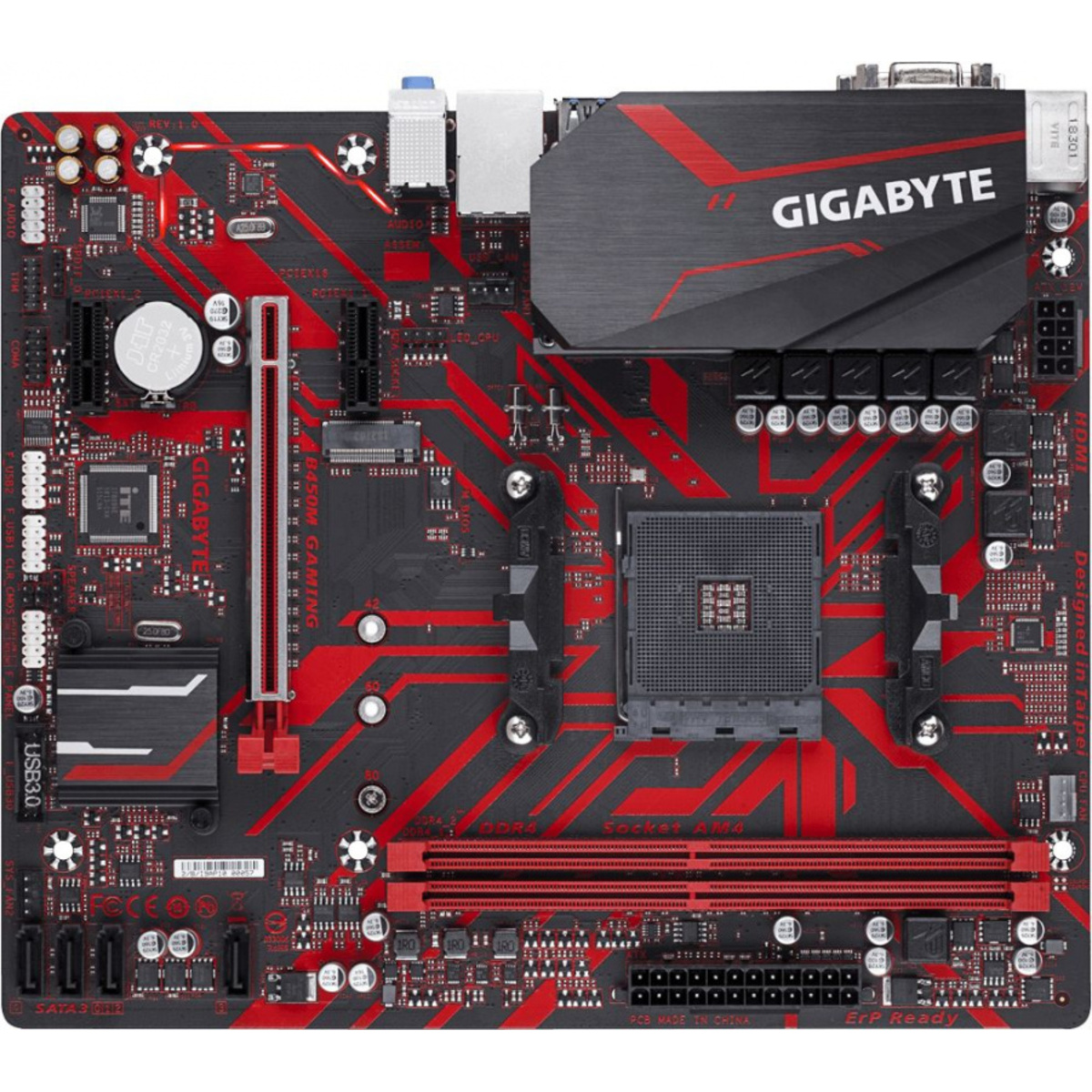 Материнская плата Gigabyte B450M GAMING