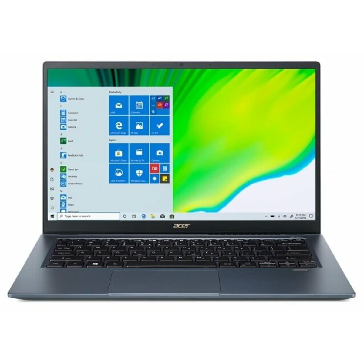 Ультрабук Acer Swift 3X SF314-510G-592W Core i5 1135G7/8Gb/SSD512Gb/Intel Iris Xe Max 4Gb/14/IPS/FHD (1920x1080)/Windows 10/blue/WiFi/BT/Cam/3815mAh