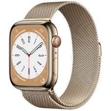 Умные часы Apple Watch Series 8 45mm Stainless Steel Case with Milanese Loop (Цвет: Gold)