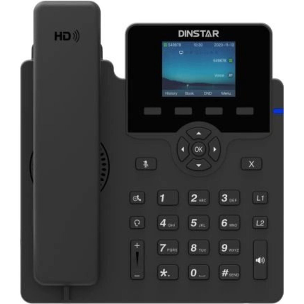 Телефон IP Dinstar C62UP, черный