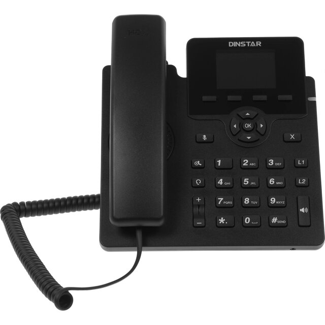 Телефон IP Dinstar C62UP, черный