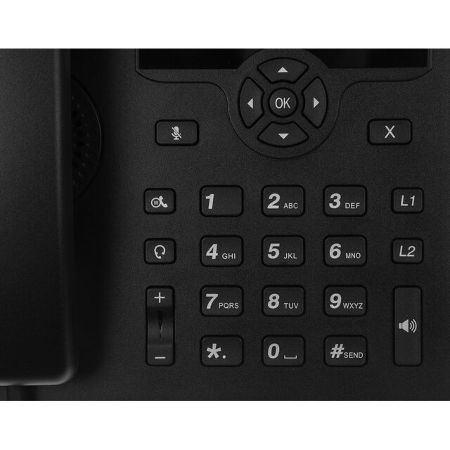 Телефон IP Dinstar C62UP, черный