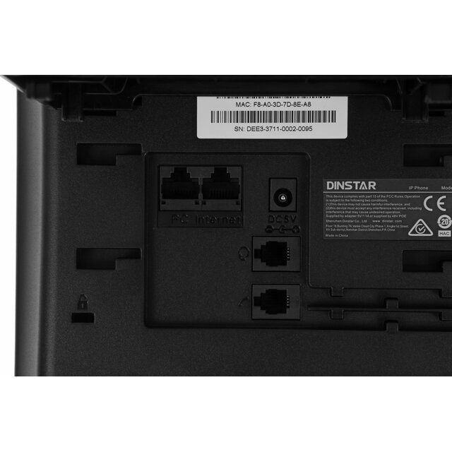 Телефон IP Dinstar C62UP, черный