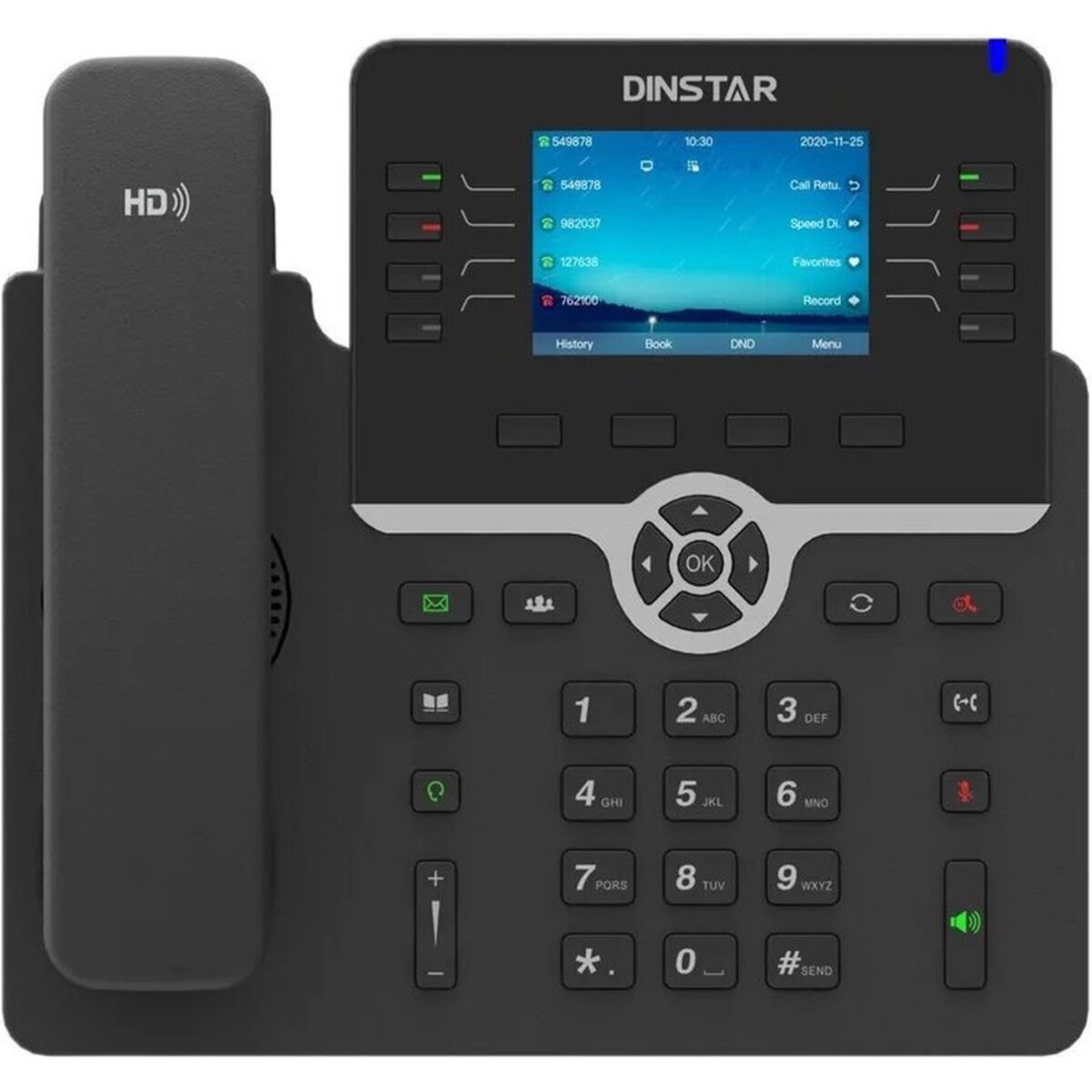Телефон IP Dinstar C64GP, черный