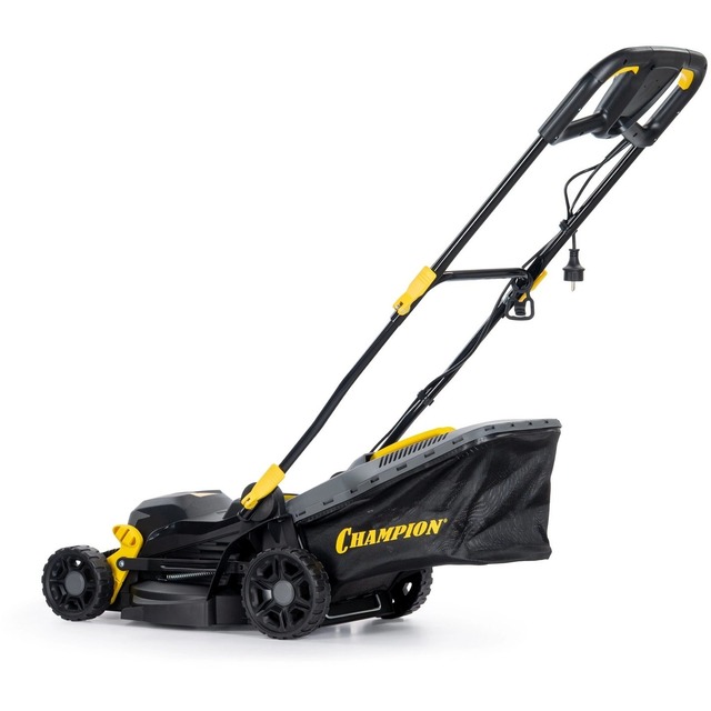 Газонокосилка роторная Champion EM3414, черный