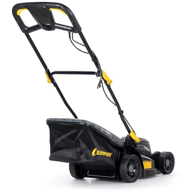 Газонокосилка роторная Champion EM3414, черный