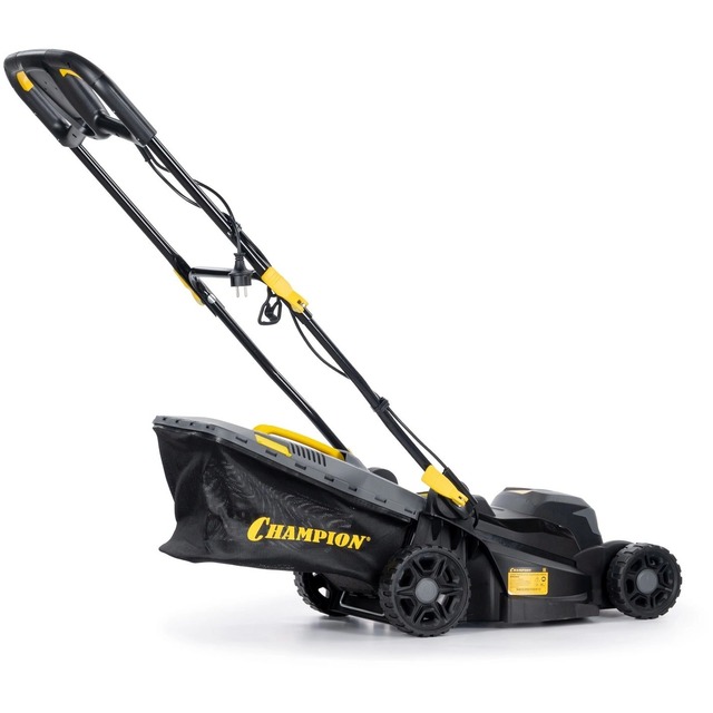 Газонокосилка роторная Champion EM3414, черный