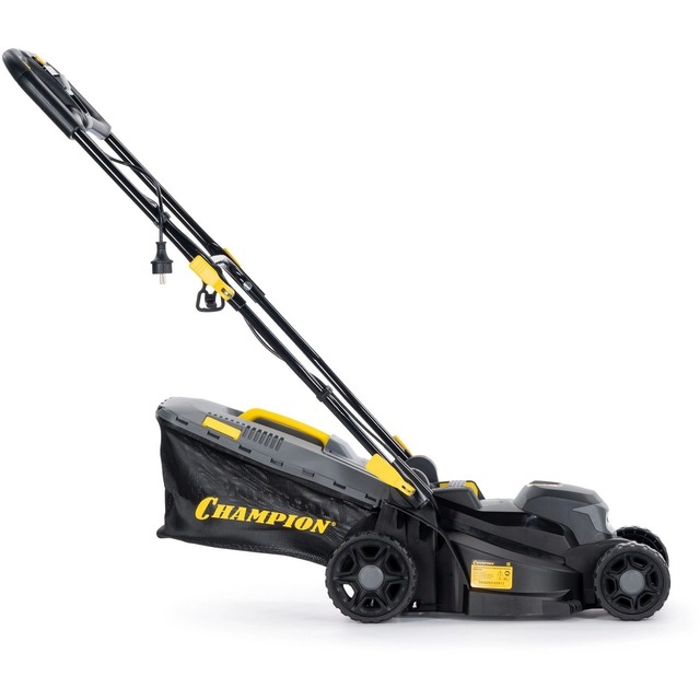 Газонокосилка роторная Champion EM3414, черный