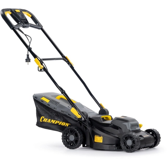 Газонокосилка роторная Champion EM3414, черный