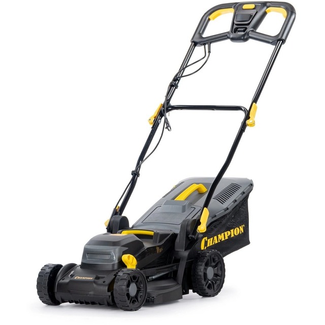 Газонокосилка роторная Champion EM3414, черный